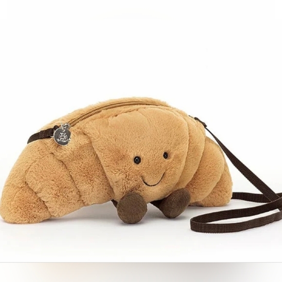 Jellycat Croissant Bag Soft and Plush 6x11" NWT - Picture 3 of 8